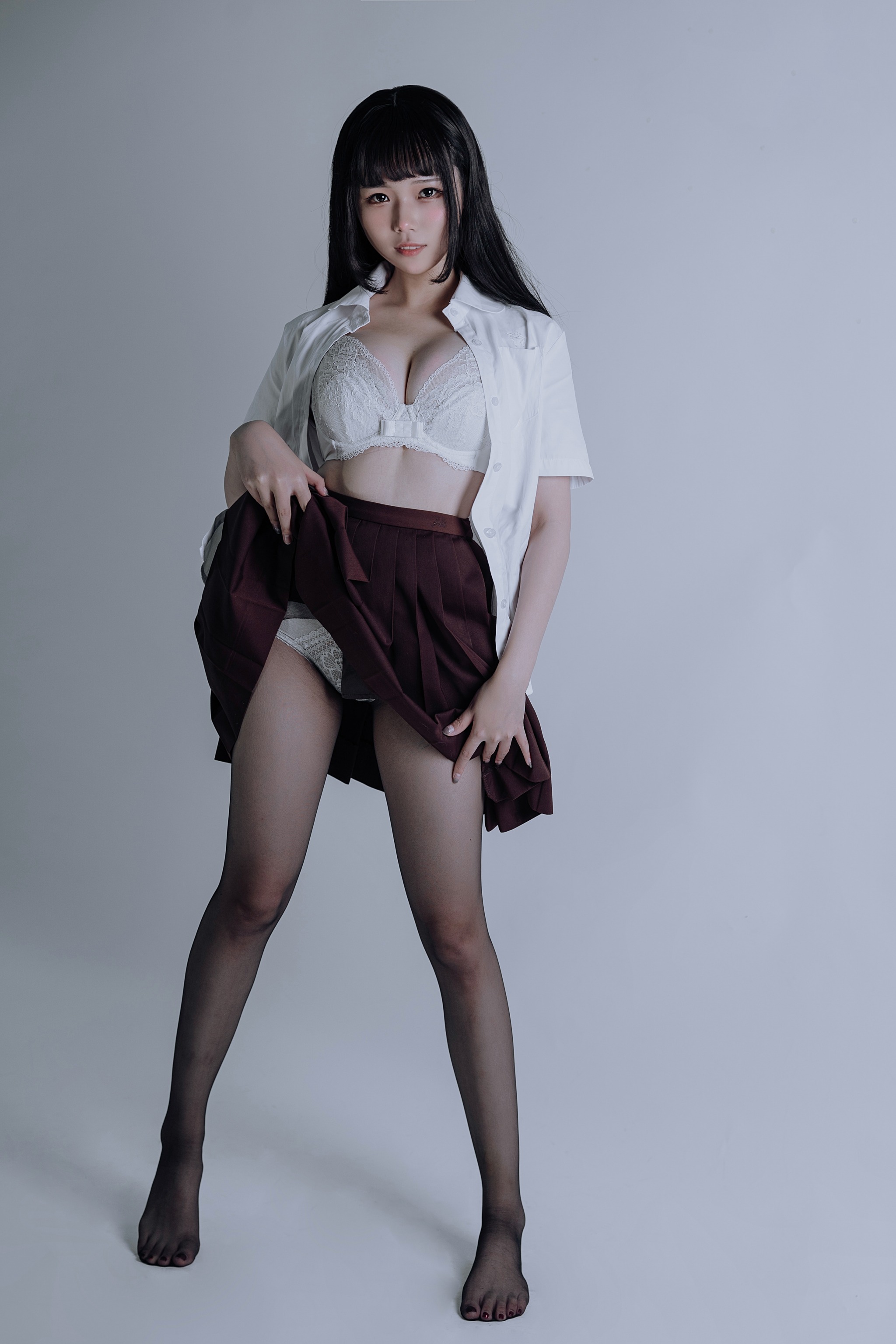 七月喵子 - NO.044 jk黑丝[31P]-XikXak